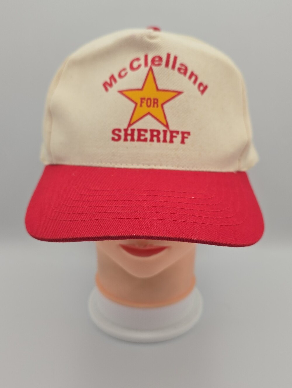 Vintage McClelland For Sheriff  Adjustable Snapback Hat